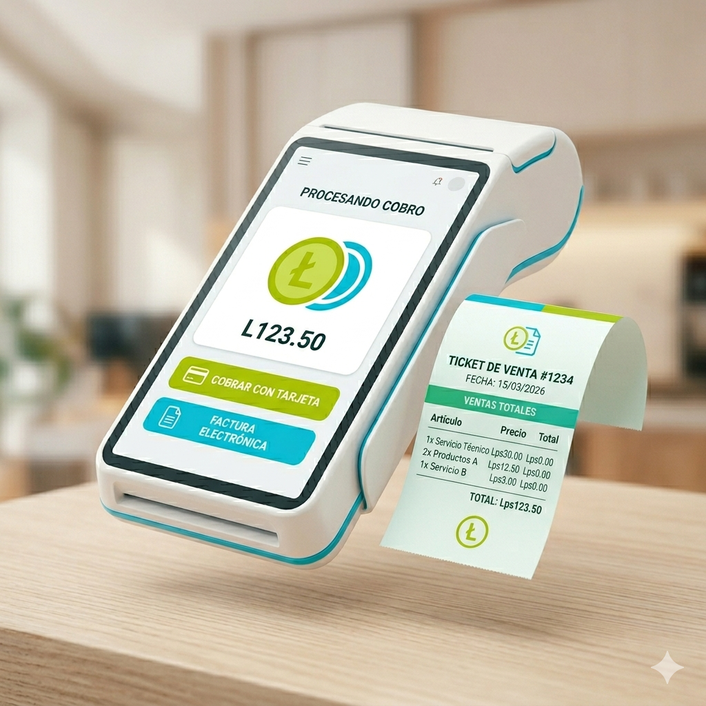 Ilustración de punto de venta y cobros
